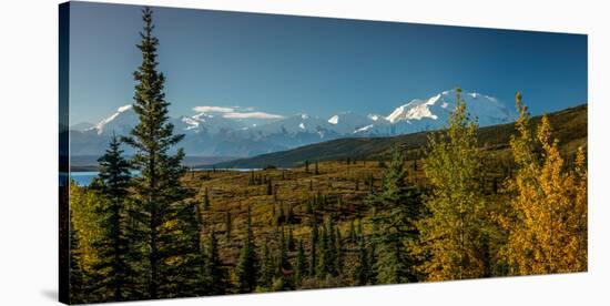 Mount Denali, previously known as McKinley from Wonder Lake, Denali National Park, Alaska-null-Stretched Canvas