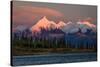 Mount Denali, previously known as McKinley from Wonder Lake, Denali National Park, Alaska-null-Stretched Canvas