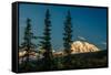 Mount Denali, previously known as McKinley from Wonder Lake, Denali National Park, Alaska-null-Framed Stretched Canvas