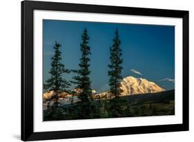 Mount Denali, previously known as McKinley from Wonder Lake, Denali National Park, Alaska-null-Framed Photographic Print