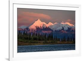 Mount Denali, previously known as McKinley from Wonder Lake, Denali National Park, Alaska-null-Framed Photographic Print