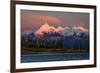 Mount Denali, previously known as McKinley from Wonder Lake, Denali National Park, Alaska-null-Framed Photographic Print