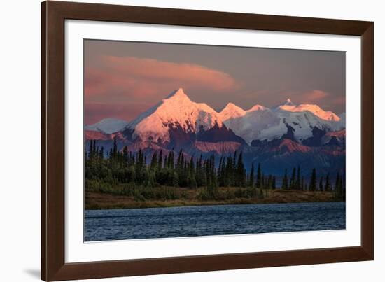 Mount Denali, previously known as McKinley from Wonder Lake, Denali National Park, Alaska-null-Framed Photographic Print