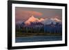 Mount Denali, previously known as McKinley from Wonder Lake, Denali National Park, Alaska-null-Framed Photographic Print