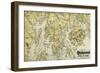 Mount Desert Island and Coast of Maine - Panoramic Map-Lantern Press-Framed Art Print