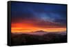 Mount Diablo Sunrise magic, East bay Hills, San Francisco-Vincent James-Framed Stretched Canvas