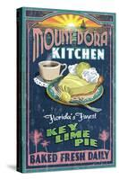 Mount Dora, Florida - Key Lime Pie Sign-Lantern Press-Stretched Canvas