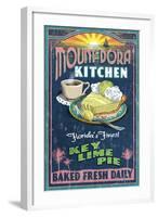 Mount Dora, Florida - Key Lime Pie Sign-Lantern Press-Framed Art Print