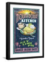 Mount Dora, Florida - Key Lime Pie Sign-Lantern Press-Framed Art Print