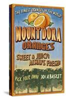 Mount Dora, Florida - Orange Orchard Sign-Lantern Press-Stretched Canvas