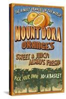 Mount Dora, Florida - Orange Orchard Sign-Lantern Press-Stretched Canvas