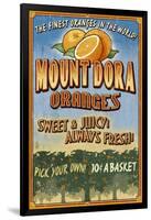 Mount Dora, Florida - Orange Orchard Sign-Lantern Press-Framed Art Print