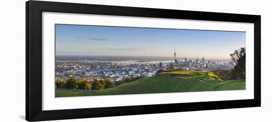 Mount Eden Volanic Crater and City Skyline Auckland, North Island, New Zealand, Australasia-Doug Pearson-Framed Photographic Print