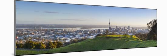 Mount Eden Volanic Crater and City Skyline Auckland, North Island, New Zealand, Australasia-Doug Pearson-Mounted Photographic Print