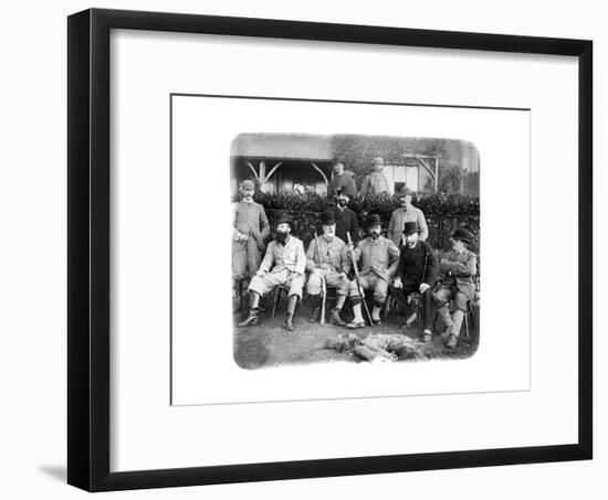 Mount Edgcumbe, Group Photo with Edward Vii, C1882-null-Framed Giclee Print