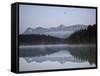 Mount Edith Cavell in Leach Lake, Jasper Nat'l Park, UNESCO World Heritage Site, Alberta, Canada-James Hager-Framed Stretched Canvas