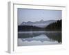 Mount Edith Cavell in Leach Lake, Jasper Nat'l Park, UNESCO World Heritage Site, Alberta, Canada-James Hager-Framed Photographic Print