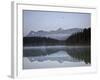 Mount Edith Cavell in Leach Lake, Jasper Nat'l Park, UNESCO World Heritage Site, Alberta, Canada-James Hager-Framed Photographic Print