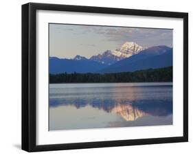 Mount Edith Cavell Reflected in Pyramid Lake, Early Morning, Jasper National Park, UNESCO World Her-Martin Child-Framed Photographic Print