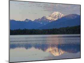 Mount Edith Cavell Reflected in Pyramid Lake, Early Morning, Jasper National Park, UNESCO World Her-Martin Child-Mounted Photographic Print