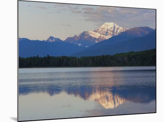 Mount Edith Cavell Reflected in Pyramid Lake, Early Morning, Jasper National Park, UNESCO World Her-Martin Child-Mounted Photographic Print