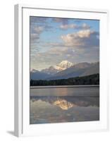 Mount Edith Cavell Reflected in Pyramid Lake, Early Morning, Jasper National Park, UNESCO World Her-Martin Child-Framed Photographic Print