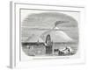 Mount Erebus and Beaufort Island from Ross's Antarctic Voyage-null-Framed Giclee Print