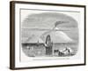 Mount Erebus and Beaufort Island from Ross's Antarctic Voyage-null-Framed Giclee Print