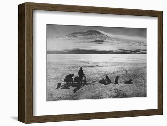 'Mount Erebus Showing Signs of Activity', c1910, (1928)-Herbert Ponting-Framed Photographic Print