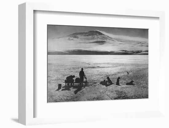 'Mount Erebus Showing Signs of Activity', c1910, (1928)-Herbert Ponting-Framed Photographic Print