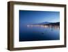 Mount Etna and Giardini Naxos at Dusk, Sicily, Italy, Mediterranean, Europe-John-Framed Photographic Print