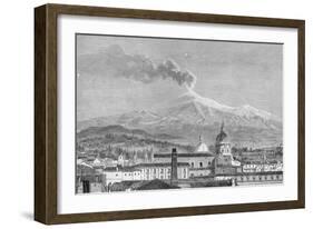 Mount Etna, from Catania-German School-Framed Giclee Print