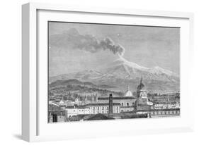 Mount Etna, from Catania-German School-Framed Giclee Print