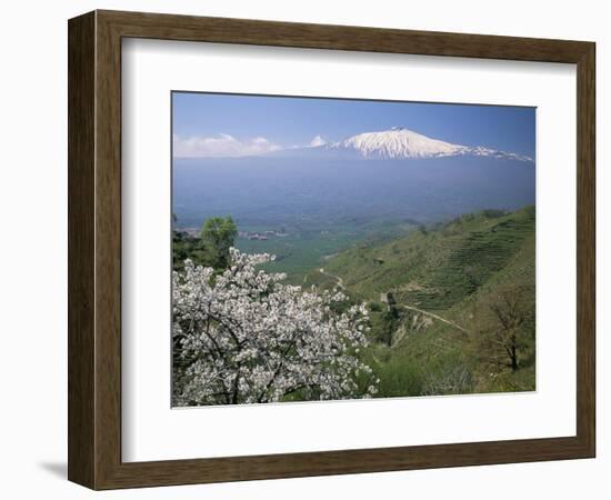 Mount Etna, Island of Sicily, Italy, Mediterranean-N A Callow-Framed Photographic Print