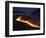 Mount Etna Lava Flow at Night, Sicily, Italy-null-Framed Photographic Print