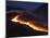 Mount Etna Lava Flow at Night, Sicily, Italy-null-Mounted Photographic Print