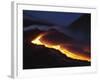 Mount Etna Lava Flow at Night, Sicily, Italy-null-Framed Photographic Print