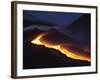 Mount Etna Lava Flow at Night, Sicily, Italy-null-Framed Photographic Print