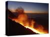 Mount Etna Lava Flow in Morning Dawn, Sicily, Italy-null-Stretched Canvas