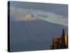 Mount Etna Volcano from Taormina, Mount Etna Region, Sicily, Italy, Europe-Duncan Maxwell-Stretched Canvas