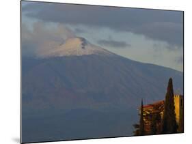 Mount Etna Volcano from Taormina, Mount Etna Region, Sicily, Italy, Europe-Duncan Maxwell-Mounted Photographic Print