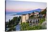 Mount Etna Volcano Rising Above Taormina at Sunrise-Matthew Williams-Ellis-Stretched Canvas