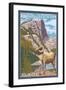 Mount Evans, Colorado, Big Horn Sheep-Lantern Press-Framed Art Print