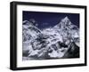Mount Everest and Ama Dablam, Nepal-Michael Brown-Framed Premium Photographic Print