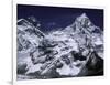 Mount Everest and Ama Dablam, Nepal-Michael Brown-Framed Premium Photographic Print