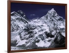 Mount Everest and Ama Dablam, Nepal-Michael Brown-Framed Premium Photographic Print