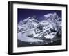 Mount Everest and Ama Dablam Seperated by a Glacier, Nepal-Michael Brown-Framed Premium Photographic Print