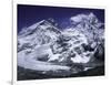 Mount Everest and Ama Dablam Seperated by a Glacier, Nepal-Michael Brown-Framed Premium Photographic Print