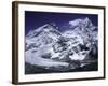 Mount Everest and Ama Dablam Seperated by a Glacier, Nepal-Michael Brown-Framed Photographic Print