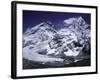 Mount Everest and Ama Dablam Seperated by a Glacier, Nepal-Michael Brown-Framed Photographic Print